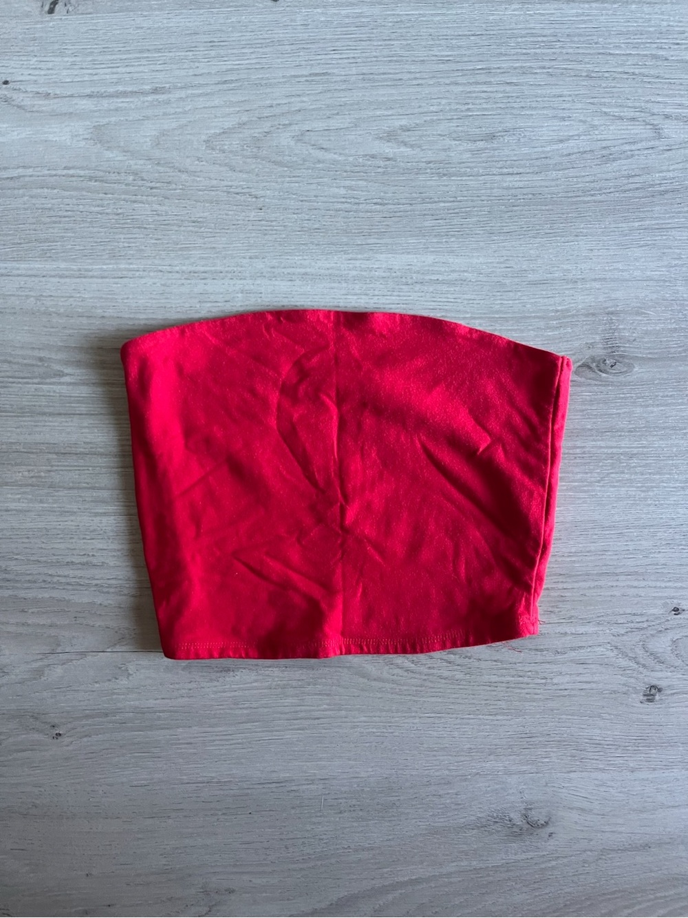 Garage Red Strapless Tube Top